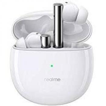 realme Buds Air 2 Auriculares Inalambricos, Cancelación de ruido activa, Auricular con Latencia superbaja de 88 msy, 10mm Hi-Fi Bass Boost Driver, IPX5 Ofrece Resistencia al Agua, Blanco