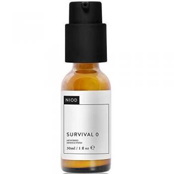 NIOD Survival 0 SISTEMA DE DEFENCIA RED 30ml, diseñado para uso nocturno por todos los tonos de piel.