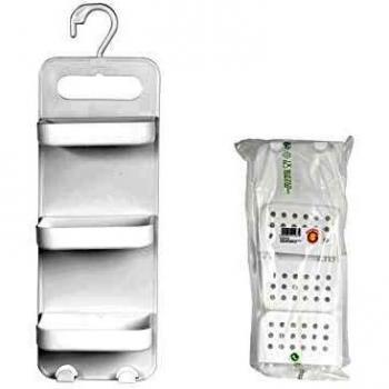 Cestillo de Ducha Triple Colgable Blanco 5550M Bianco