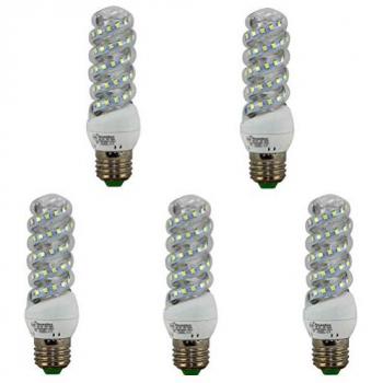 Bombilla LED Mini Espiral E27 13W Luz Neutra 4000K (5 Pack)