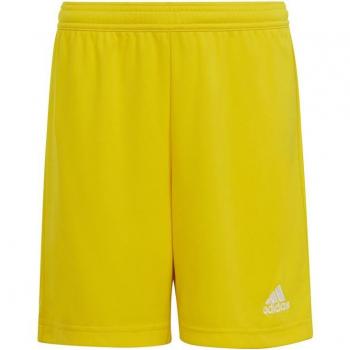 Pantalones cortos de fútbol Adidas Entrada 22 para niño, color amarillo, talla 116