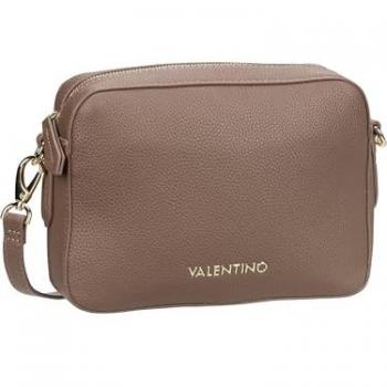 Valentino Brixton Taupe Faux Leather Crossbody Shoulder Bag 23 cm