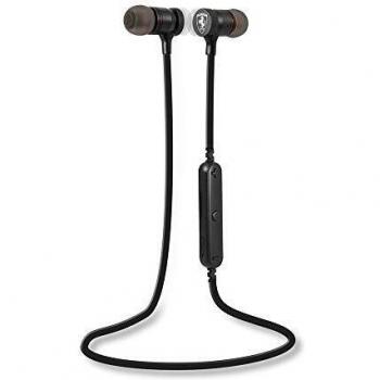 Ferrari FETEPRCBK - Auriculares estéreo inalámbricos con Bluetooth para Entrenamiento, Color Negro