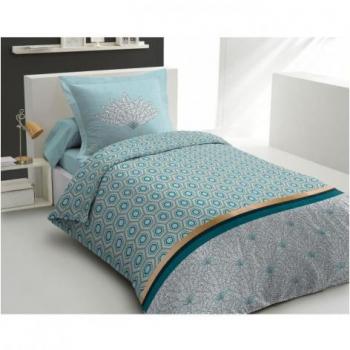Funda Nórdica Verde 140x200 cm 100% Algodón 57 Hilos HOME LINGE PASSION