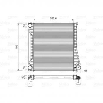 Intercooler VALEO 818346 - Refrigerador de aire de carga, tipo intercooler, marca Valeo, modelo 818346