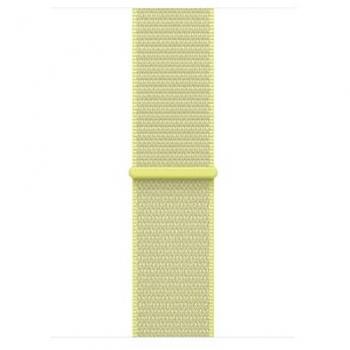 Correa Deportiva Apple Loop 42mm Amarillo Neón Nylon Reciclado para Apple Watch
