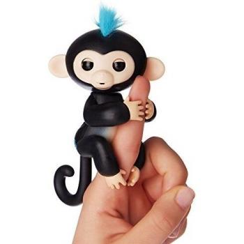 WowWee - Fingerlings Interactivo bebé mono, Negro