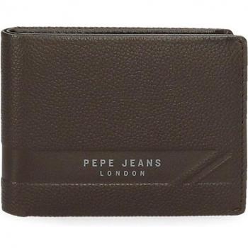 Cartera de hombre Pepe Jeans Basingstoke en piel marrón con diseño elegante