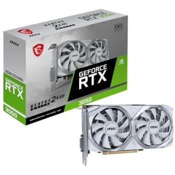 MSI GeForce RTX 3050 VENTUS 2X XS WHITE 8GB OC Dual Fan Graphics Card