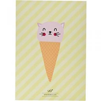 UO ESTUDIO LMH2 - Lámina infantilHelado, color rosa y amarillo