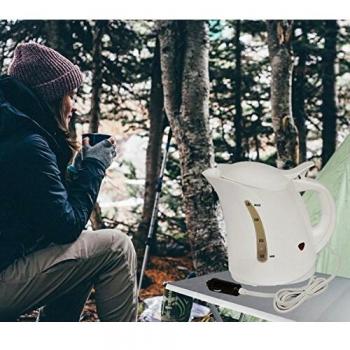Hervidor de agua portátil 12V para coche con enchufe encendedor de cigarrillos - ideal para viajes y camping
