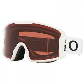 Oakley Line Miner M Prizm Ski Goggles - Matte White with Garnet Lens