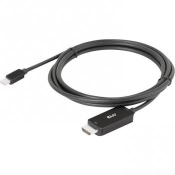 Adaptador de cable Mini DisplayPort a HDMI 1.8 m 8K 60 Hz / 4K 120 Hz HDR10+ Negro