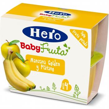 Hero Baby Todofruta , Tarrina de Plástico - Paquete de 4 x 100 gr - Total: 400 gr
