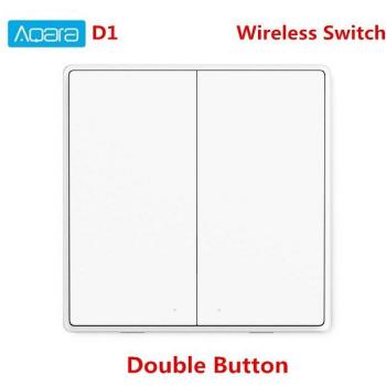 Interruptor de pared inteligente Aqara D1 Zigbee con 3 botones y control de voz, compatible con Xiaomi Mijia y HomeKit
