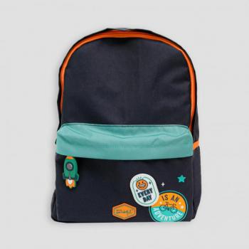 Mochila Infantil Totto T-Rex S - Mochila escolar, diseño de dinosaurio, material resistente al agua, compartimento principal amplio, bolsillos laterales para botellas, correas ajustables y acolchadas