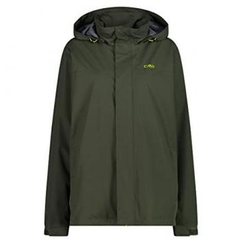 CMP Waterproof Hooded Jacket Snaps for Men - Oil Green