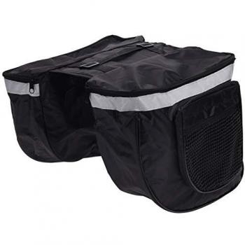 Alforja para Bicicleta 32x26,7x10,5 cm XQMAX Resistente y Espaciosa