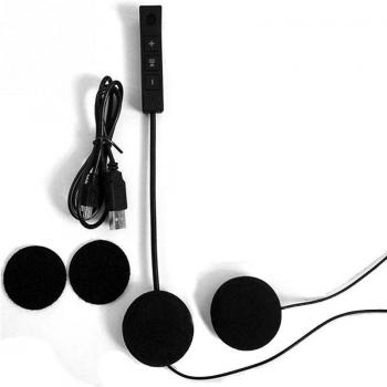 Auriculares Bluetooth 4.1 + EDR para Casco de Motocicleta con Antiinterferencia, Manos Libres y Carga USB