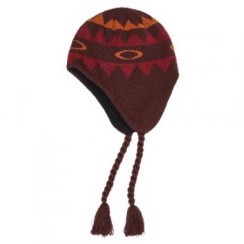 Gorro nórdico con orejeras Oakley Nordic Earflap marrón oscuro rojo L-XL