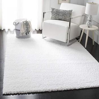 Safavieh White Shag Area Rug 8' x 10' (245 x 305 cm)