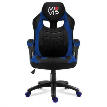 SILLA GAMING GM1300 TELA NEGRO / AZUL MUVIP