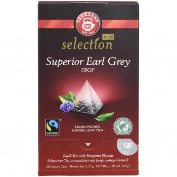Pompadour Té Superior Earl Grey Teekanne - Pack de 4 x 20 Bolsitas piramidales