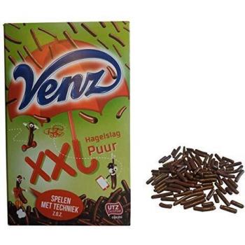 Hagelslag Oscura Chocolate Xxl Asperja Venz | El Chocolate Holandés Asperja La Oscuridad Extra Grande | Holandés Asperja La Oscuridad De Venz | 13.4 Onza Total | Total De 380 Gramos