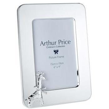 Luxury Silver Plated Giraffe Photo Frame for Children - Holds 6 x 4 Inch Photo
