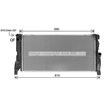 Radiador de refrigeración del motor PRASCO BW2588 Calidad Ava