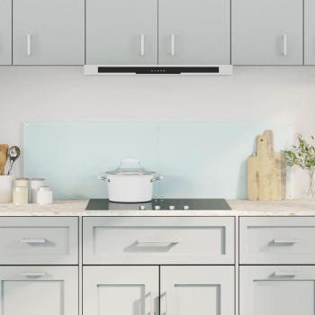 Salpicaderos de cocina 2 uds vidrio templado blanco 70x60 cm