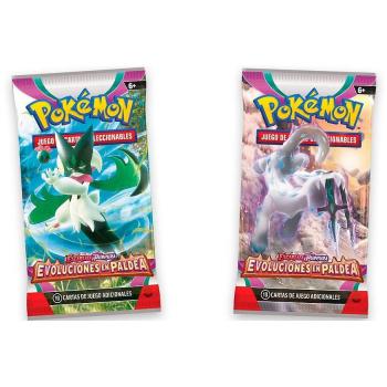Sobre de cartas Pokémon Evoluciones en Paldea - Booster Español
