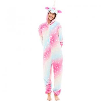 Pijama Unicornio multicolor para adultos