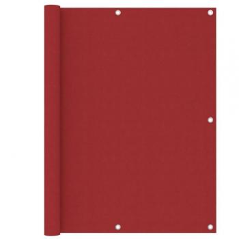 Toldo para balcón de tela oxford rojo 120x500 cm