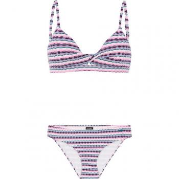 Bikini de mujer Prtshana Protest con estampado colorido, copas suaves, ajuste cómodo y tirantes ajustables