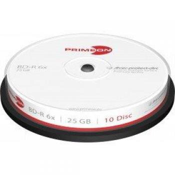 Primeon Silver-Protect-Disc BD-R 25 GB / 135 min 6x, 10 piezas en caja