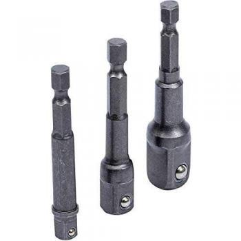 BGS Do it yourself 8204 - Juego de Adaptadores para Taladros Eléctricos, 6.3 mm