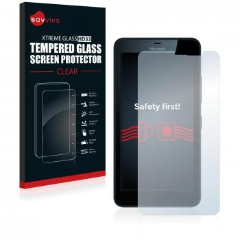Savvies Protector Cristal Templado Microsoft Lumia 640 XL Protector Pantalla Vidrio - Dureza 9H