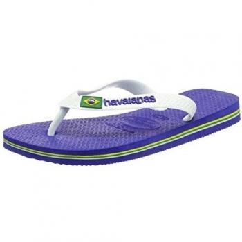 Havaianas Kids Brasil Logo Flip-Flops - Marine Blue, Size 25-26 EU