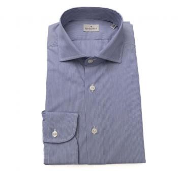 Bagutta Light Blue Cotton Shirt - L
