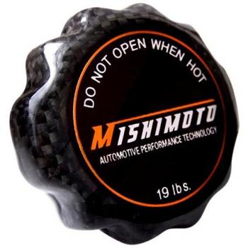 Mishimoto mmrc-cf13s de fibra de carbono Pequeño Radiador Tapa 1,3 Bar