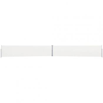 Toldo lateral retráctil para patio 170x1200 cm, disponible en colores crema, negro y antracita