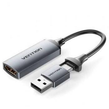 Cable USB 2.0 Lightning Vention 2m Negro - Transmisión 480Mbps, Salida 2.4A, Conector Galvanizado Níquel