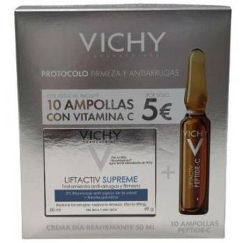 VICHY Liftactiv Supreme Protocolo Firmeza y Antiarrugas para Piel Seca Cofre con Ampollas