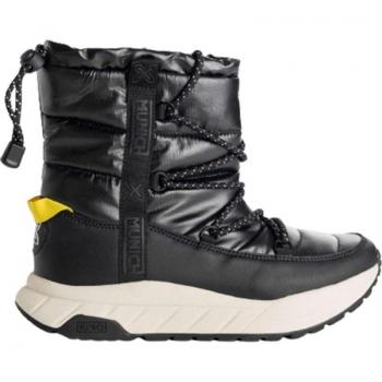 Botas Munich Carlo 01 Negras para Mujer - Suela de Fibra Sintética - Detalle Amarillo