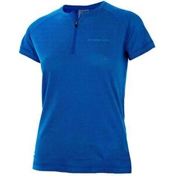 Trangoworld Cieza Camiseta, Mujer, Azul Oscuro/Azul Cielo, S