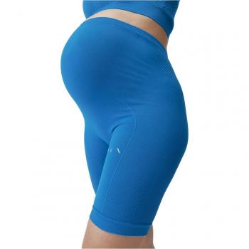 Born Living Yoga - Shorts de mujer Mère legging, Azul, talla S, leggings cortos para maternidad