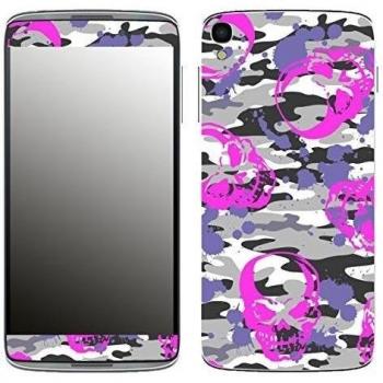 Motivos Disagu Design Skin para Alcatel OneTouch Idol 3 5.5 Zoll: Pink-Skull-Camouflage