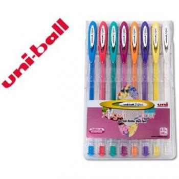 Uni Ball Signo Angelic Colors - Pack de 8 Rotuladores, Multicolor