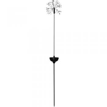 Lámpara LED Solar Firework con Pica de Tierra, 85 cm, IP44, Acero Inoxidable